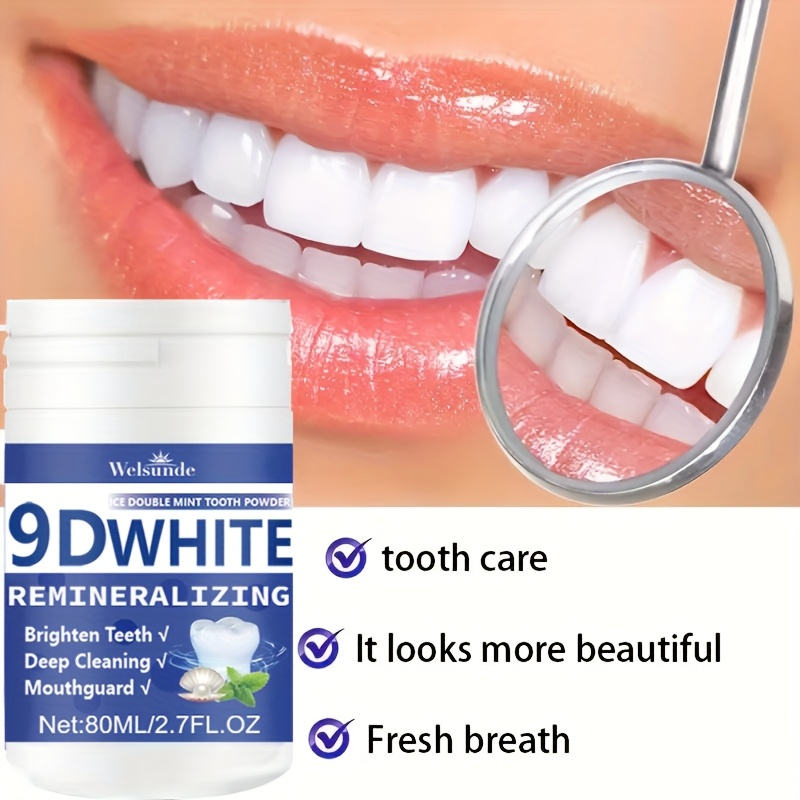 Teeth Whitening Flash - 9D ホワイト リミネラライジング ハイドロキシアパタイト歯磨き粉、歯のホワイトニングパウダー、ディープクリーニング、フレッシュブレス、口腔の健康に最適