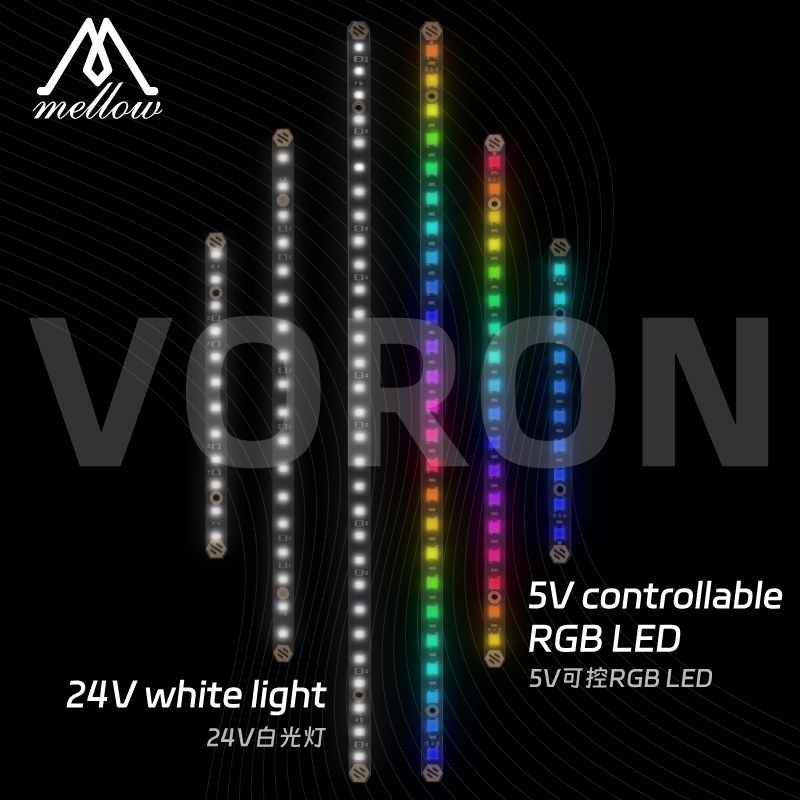 Whitening Strip 3D - Mellow 2個入り デイライトPCBキット 5V RGB /