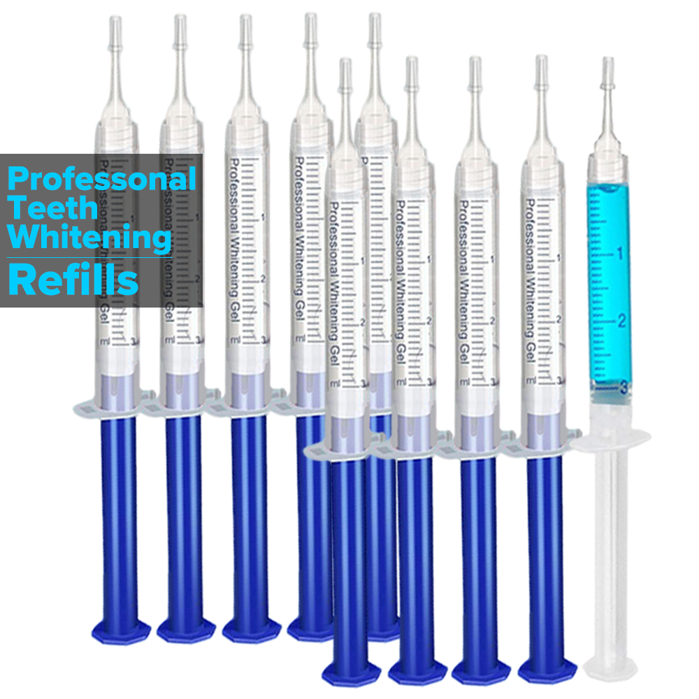 Teeth Whitening Shade Guide - 歯のホワイトニングジェル詰め替えシリンジ歯の漂白ジェルインビザラインスタイルトレイ用漂白剤歯科グレード歯のホワイトニング剤ホワイトキット