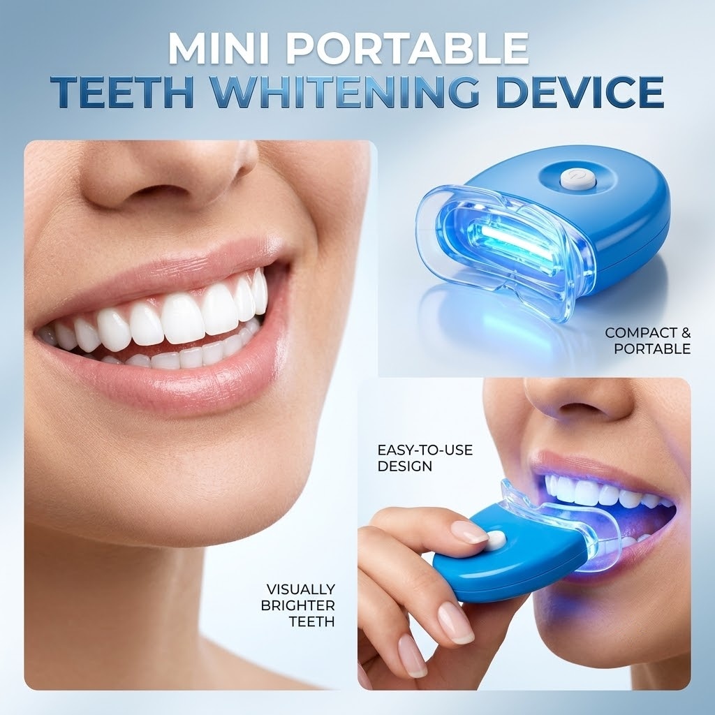 Teeth Whitening Kit At Home - ワイヤレス冷光LEDブルーライト歯のホワイトニングキット携帯用家庭用プロフェッショナル歯の漂白システム