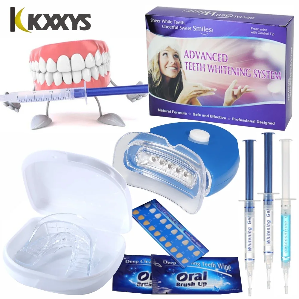Teeth Whitening Kit Professional - USB急速充電式ひげ＆ボディトリマー – コードレスメンズシェービングキット、ステンレス鋼刃、プロ仕様グルーミングツール