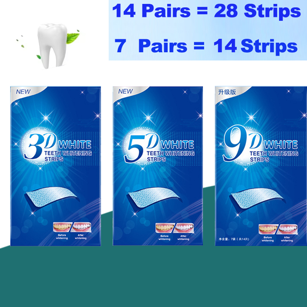 速効性3D 5D 9D歯のホワイトニングストリップ低刺激性ホ - Whitening Strip 3D のレビューと価格