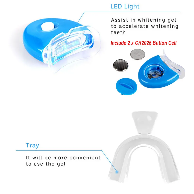 歯のホワイトニングキット,44% 過酸化物漂白システム,冷光 - Teeth Whitening Kit At Home のレビューと価格