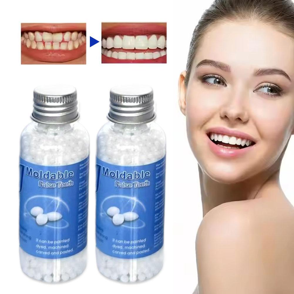 樹脂製一時的な歯の修復 歯の隙間 偽の歯 固形接着剤 義歯接 - Teeth Whitening Kit Professional のレビューと価格
