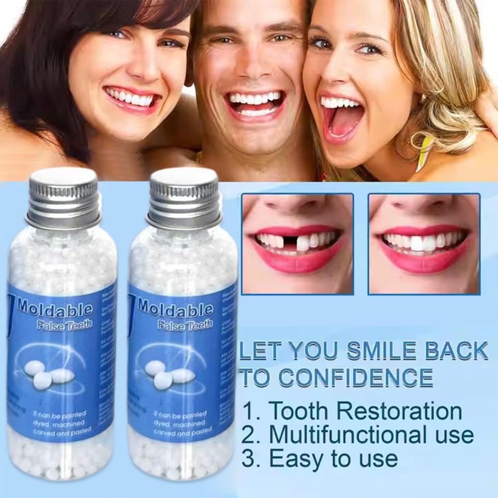 樹脂製一時的な歯の修復 歯の隙間 偽の歯 固形接着剤 義歯接 - Teeth Whitening Kit Professional のレビューと価格