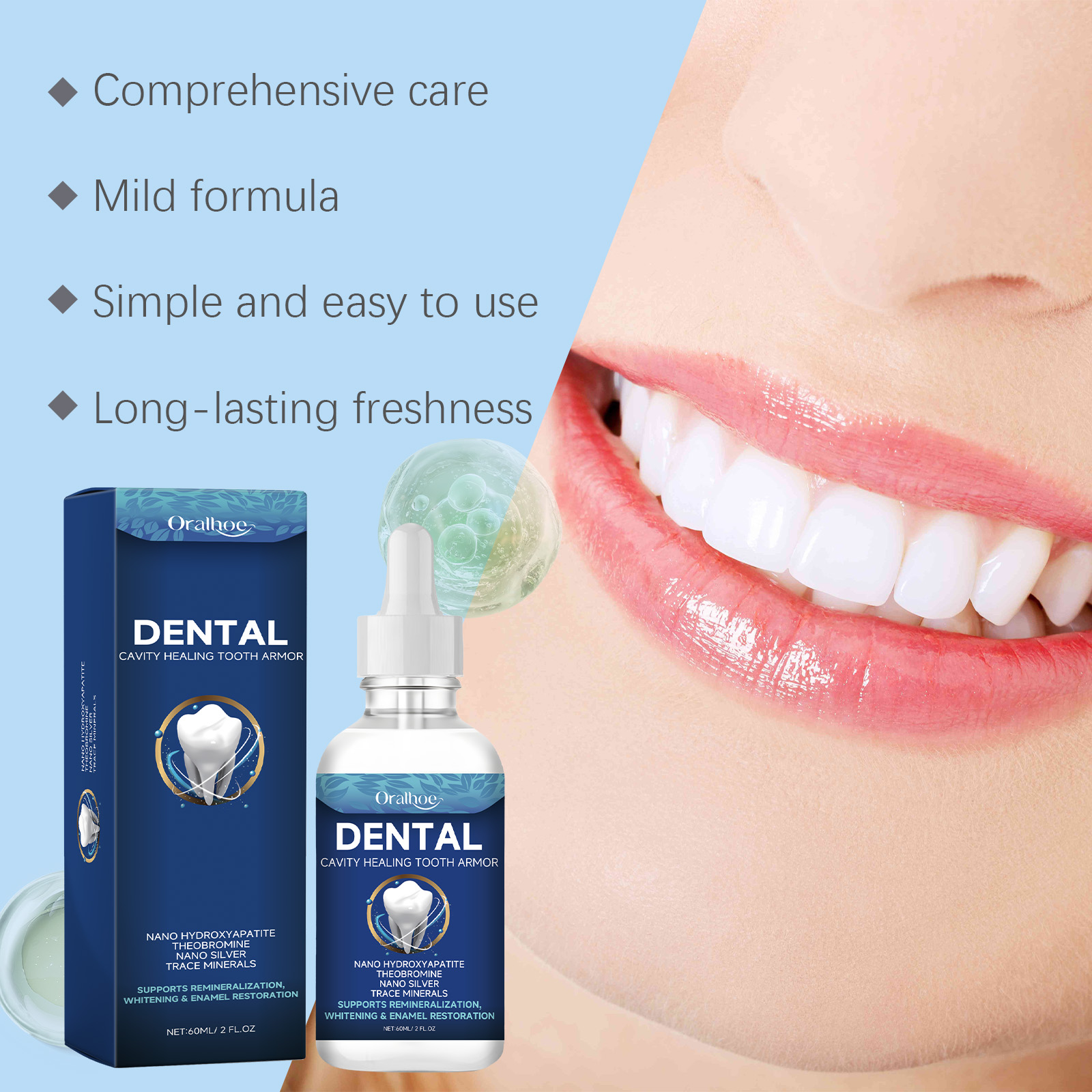 オーラルホー歯のホワイトニング美容液、歯垢、歯石除去、コーヒ - Teeth Whitening Kit Professional のレビューと価格