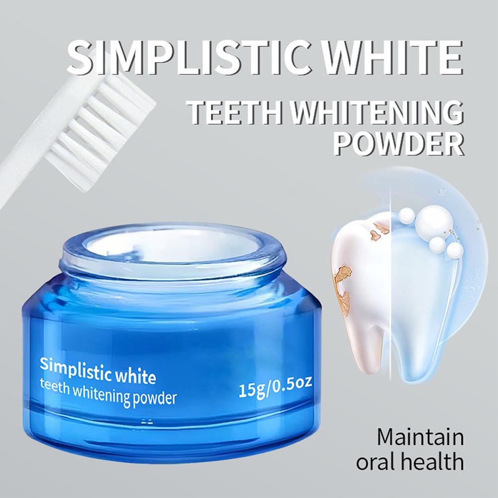 シンプルなホワイトニングパウダー、ステイン除去歯磨き粉、歯垢 - Teeth Whitening At Home のレビューと価格
