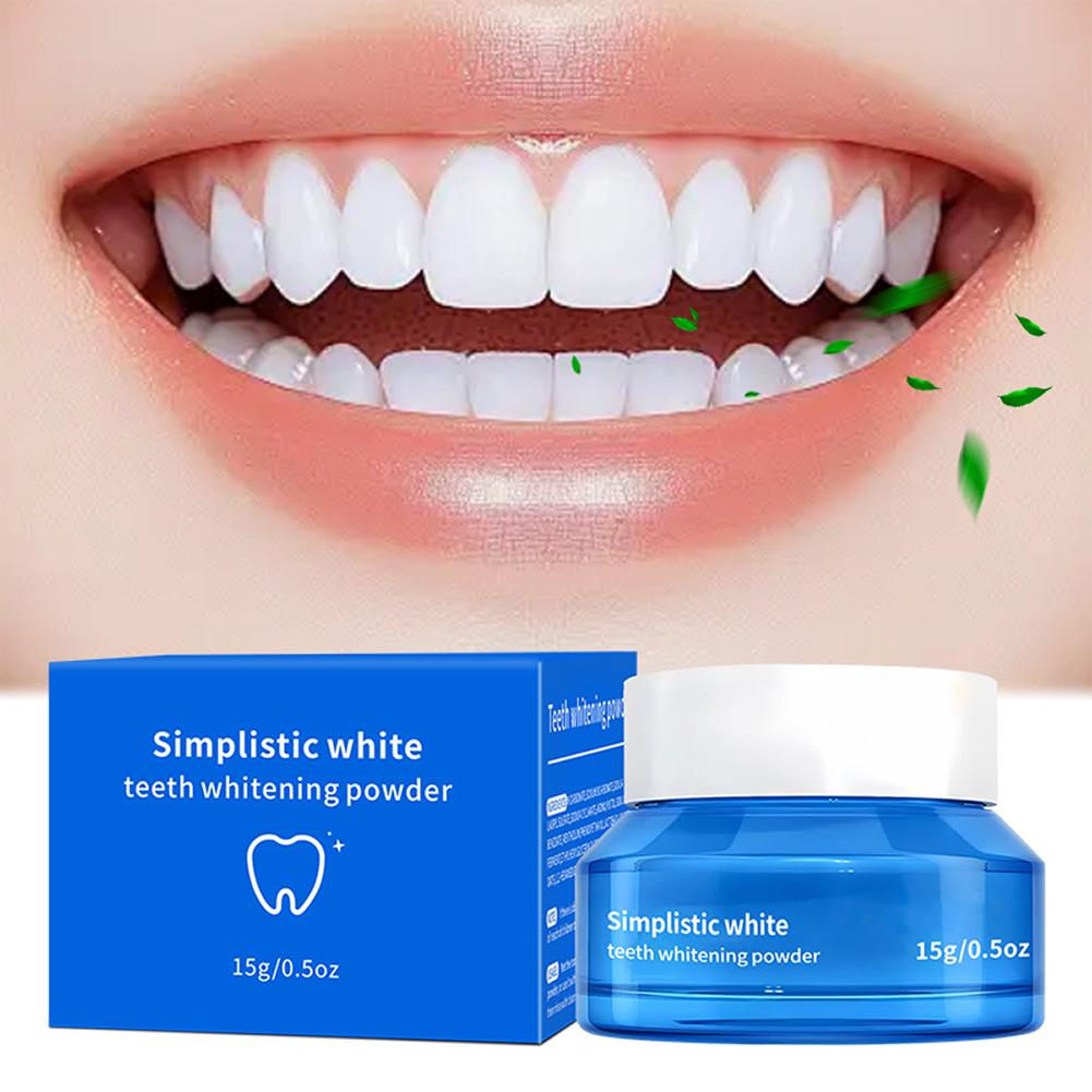 シンプルなホワイトニングパウダー、ステイン除去歯磨き粉、歯垢 - Teeth Whitening At Home のレビューと価格