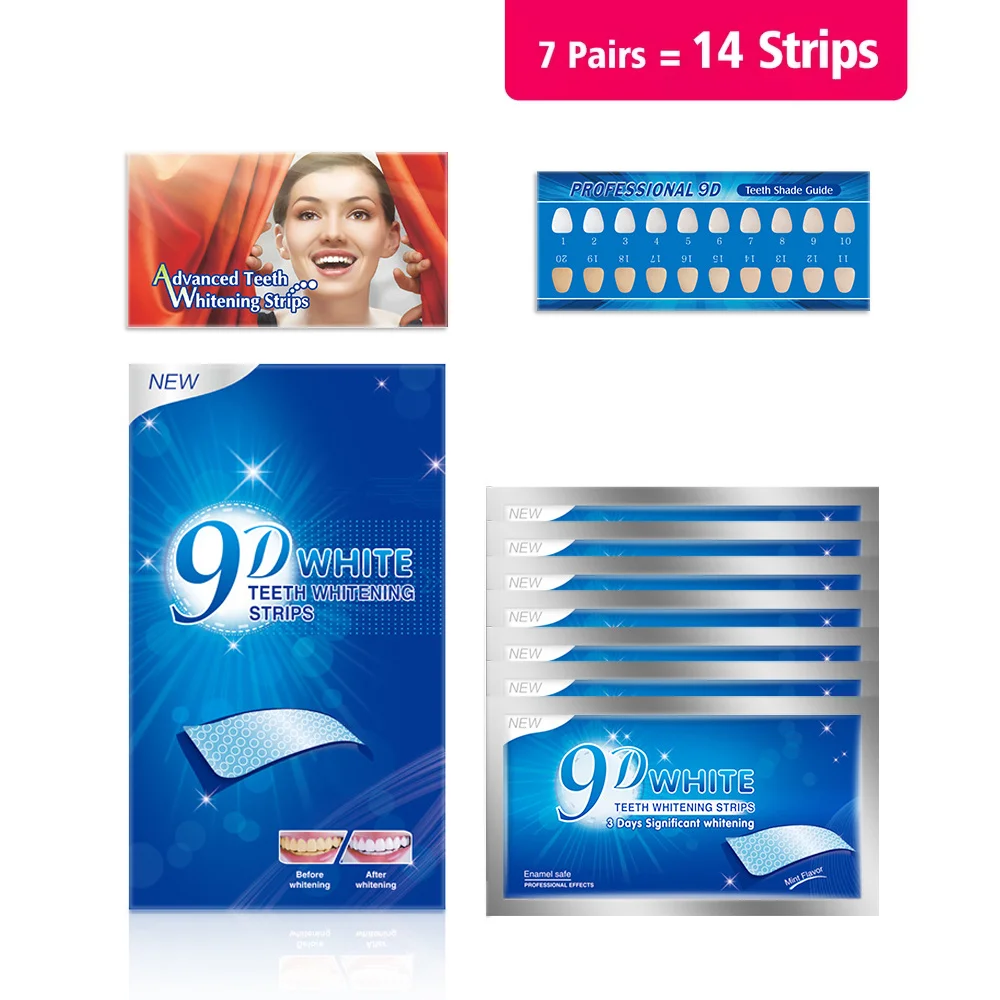 3D 5D 9D プロフェッショナル歯のホワイトニングストリ - Whitening Strip 3D のレビューと価格