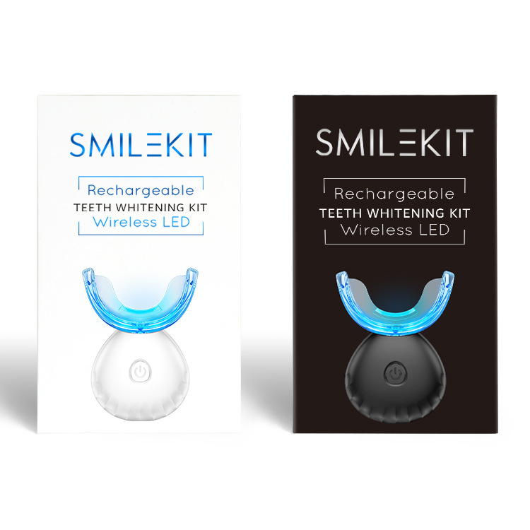 ワイヤレス充電式歯のホワイトニングキット、LEDライト歯のホ - Teeth Whitening Kit At Home のレビューと価格