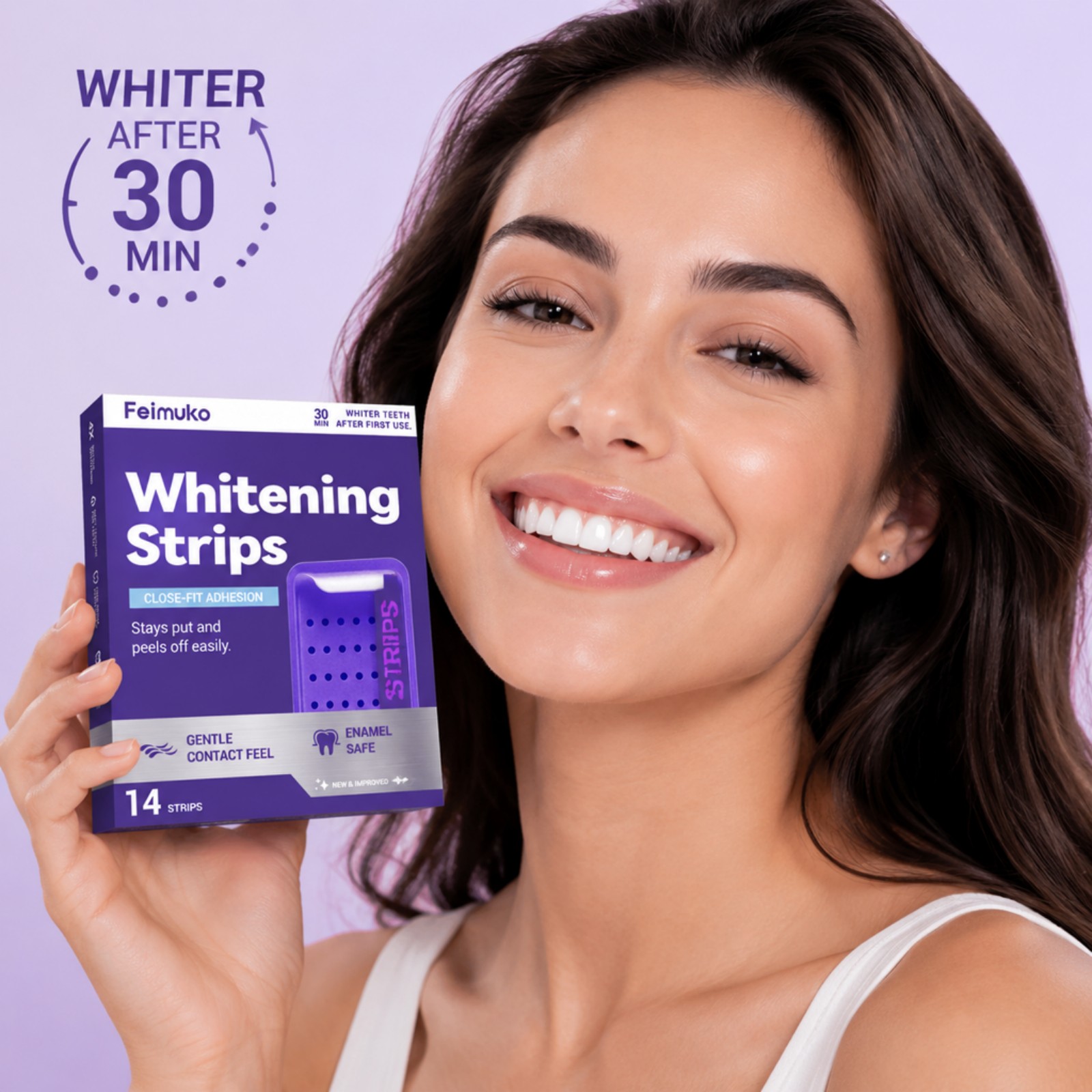 7枚入りプレミアムパープルホワイトニングストリップス プロフ - Teeth Whitening Kit At Home のレビューと価格