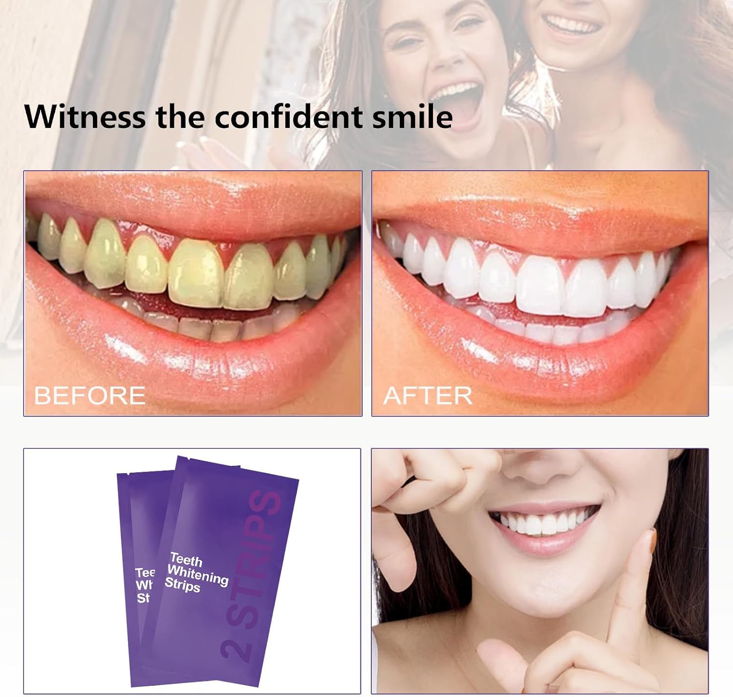 7枚入りプレミアムパープルホワイトニングストリップス プロフ - Teeth Whitening Kit At Home のレビューと価格