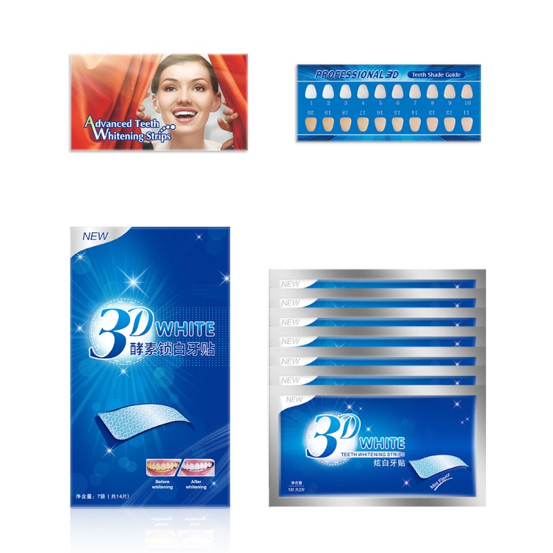 7 ペア歯のホワイトニングストリップ歯 3D/5D/9D ホ - Whitening Strip 3D のレビューと価格