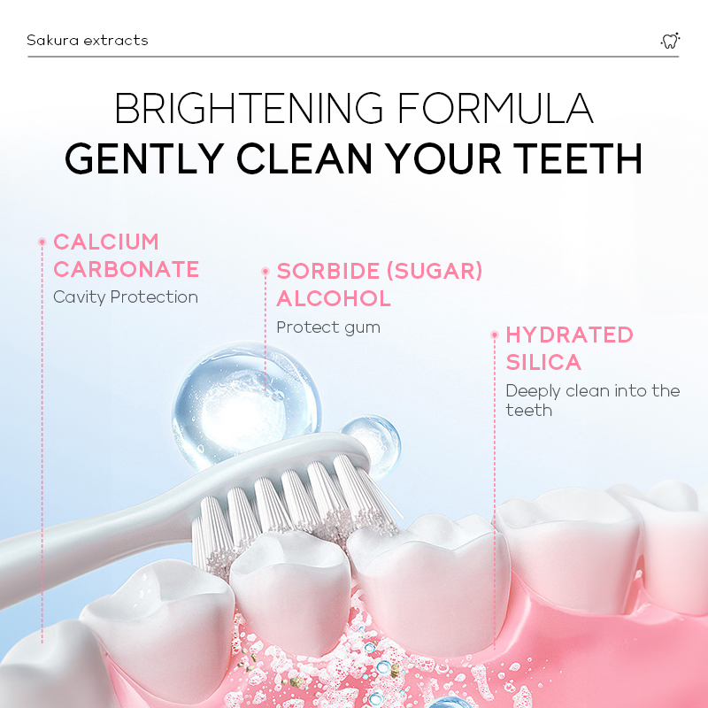 LAIKOU 日本桜歯磨き粉ホワイトニングステイン除去フレッ - Teeth Whitening Japan のレビューと価格