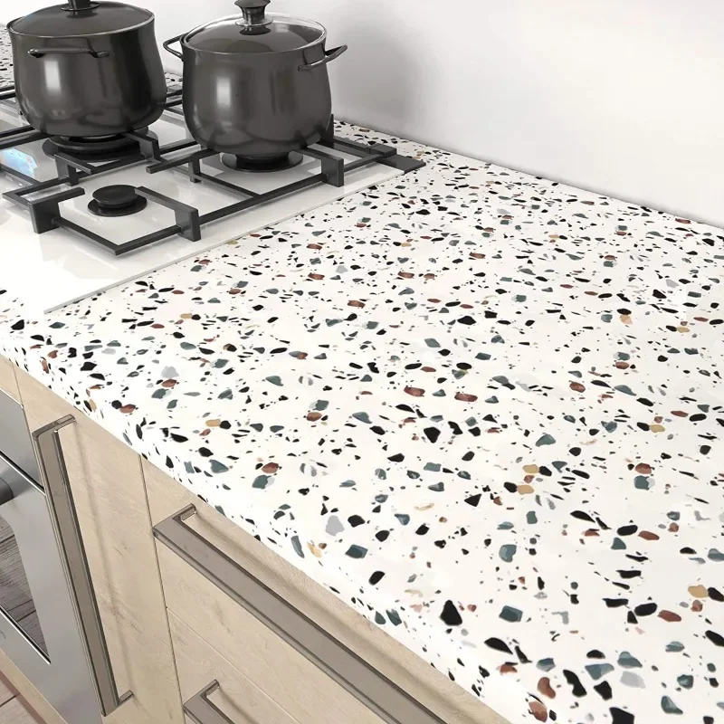 Terrazzo-粘着性の防水壁紙ロール,花崗岩の装飾,キッ - Whitening Strip 3D のレビューと価格