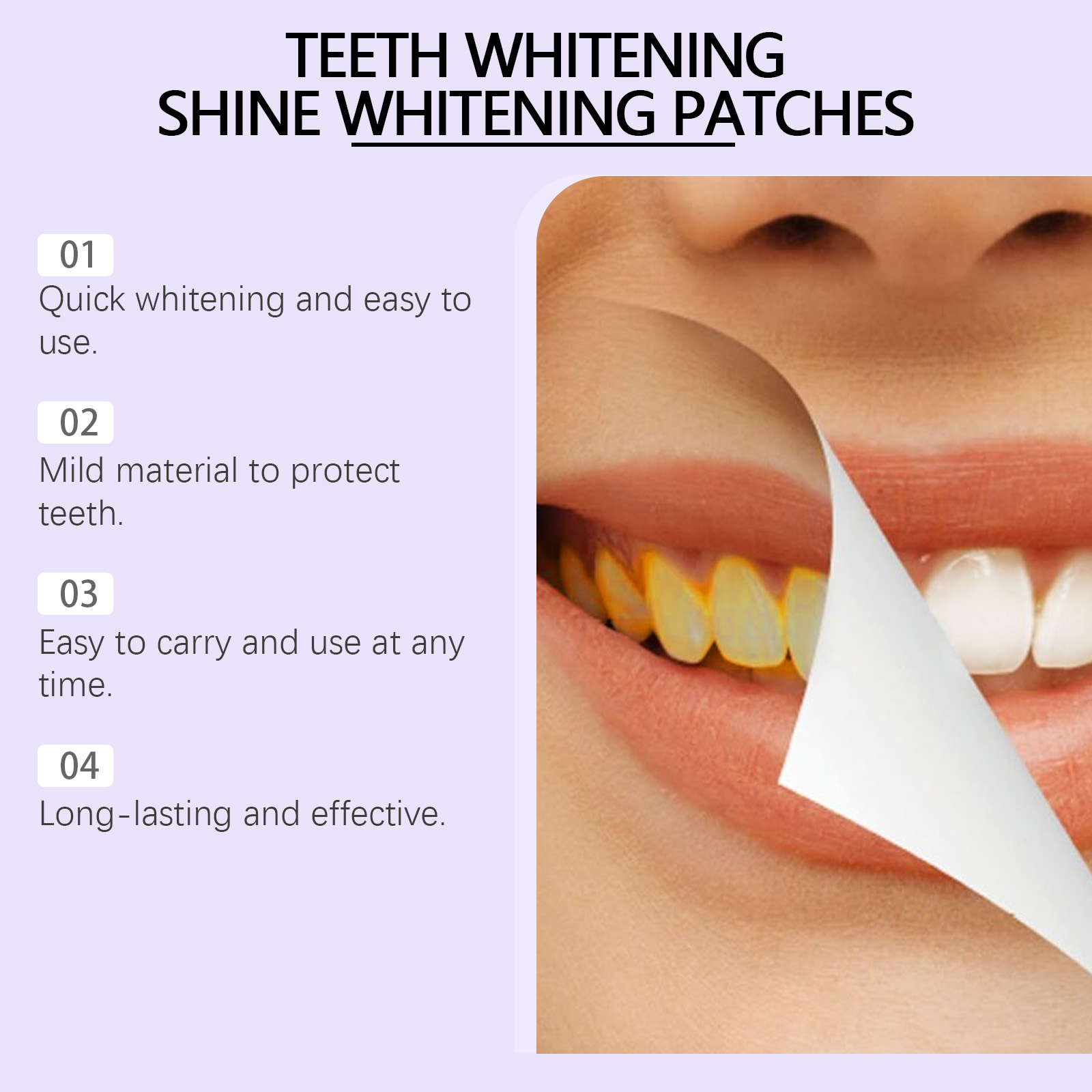 パープル歯のホワイトニングストリップ – 歯垢や汚れを除去し - Teeth Whitening Flash のレビューと価格