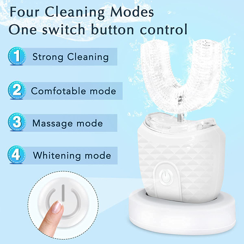 U字型充電式ライトクイックホワイトニング歯のホワイトナー、プ - Teeth Whitening Kit At Home のレビューと価格