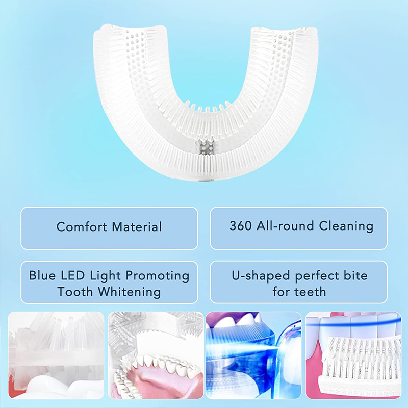 U字型充電式ライトクイックホワイトニング歯のホワイトナー、プ - Teeth Whitening Kit At Home のレビューと価格