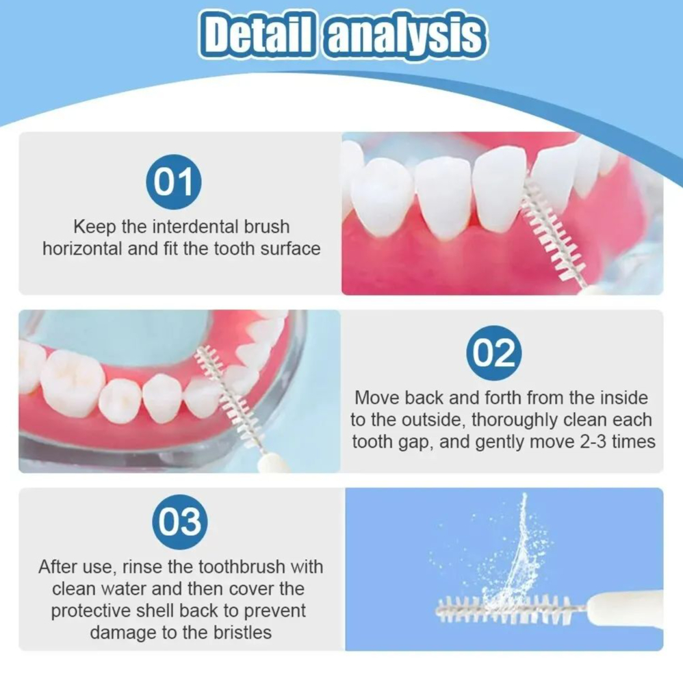 歯間ブラシボックス 歯間ブラシ 20本入 きれいな歯の隙間矯 - Teeth Whitening Brush のレビューと価格