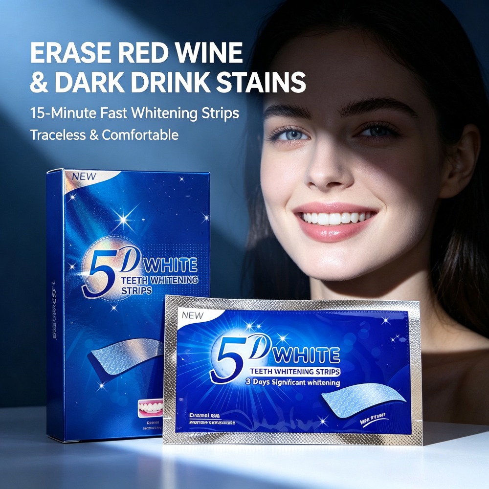 5Dホワイトニング歯磨きシート - 茶渋やタバコの汚れを簡単 - Teeth Whitening At Home のレビューと価格