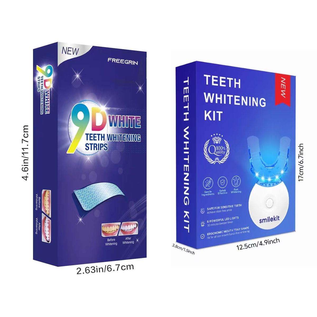 歯のホワイトニングキット - 5X LEDライト歯のホワイト - Teeth Whitening Kit At Home のレビューと価格