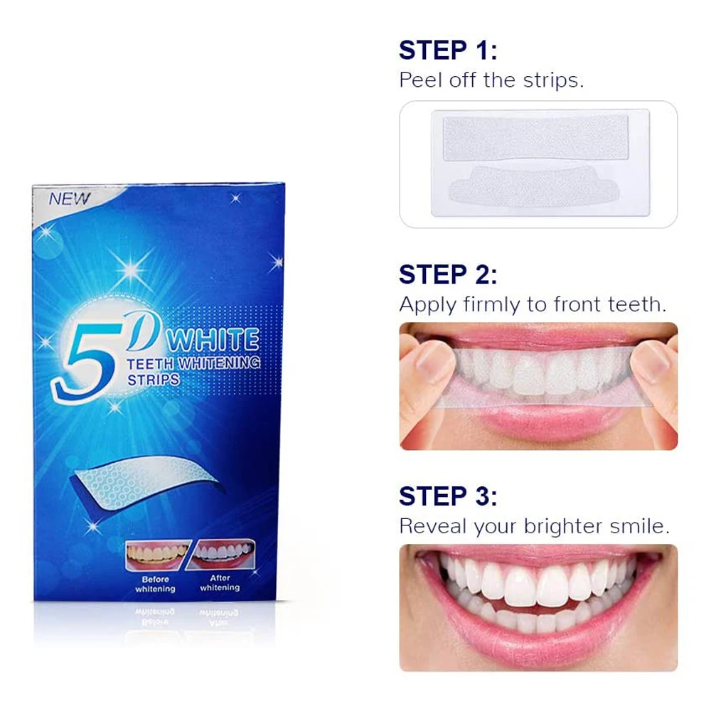 歯のホワイトニングステッカー 3D/5D/9D ホワイトニン - Whitening Strip 3D のレビューと価格