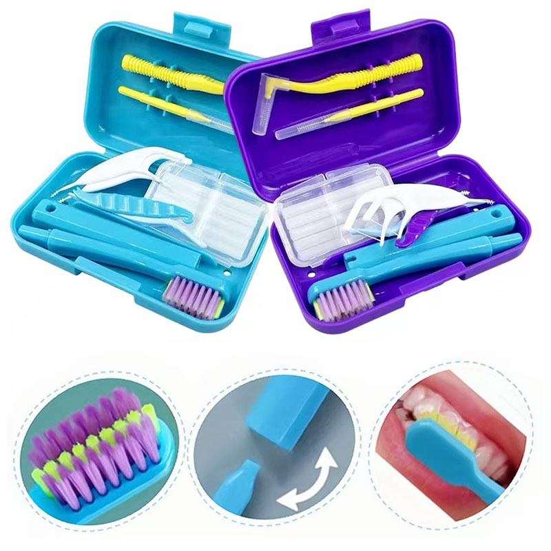 歯科クリーニングケアキット、矯正用口腔ケア、折りたたみ式ブラ - Teeth Whitening Brush のレビューと価格