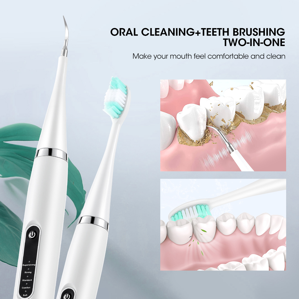 電気音波歯科歯石スケーラー 5 モード口腔歯歯石除去プラーク - Teeth Whitening Kit Professional のレビューと価格