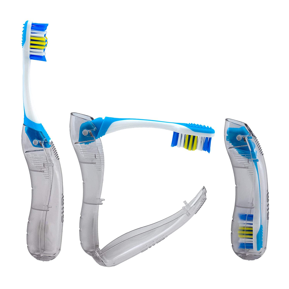 ガム-折りたたみハンドル付きのエコロジカル歯ブラシ,口腔洗浄 - Teeth Whitening Japan のレビューと価格