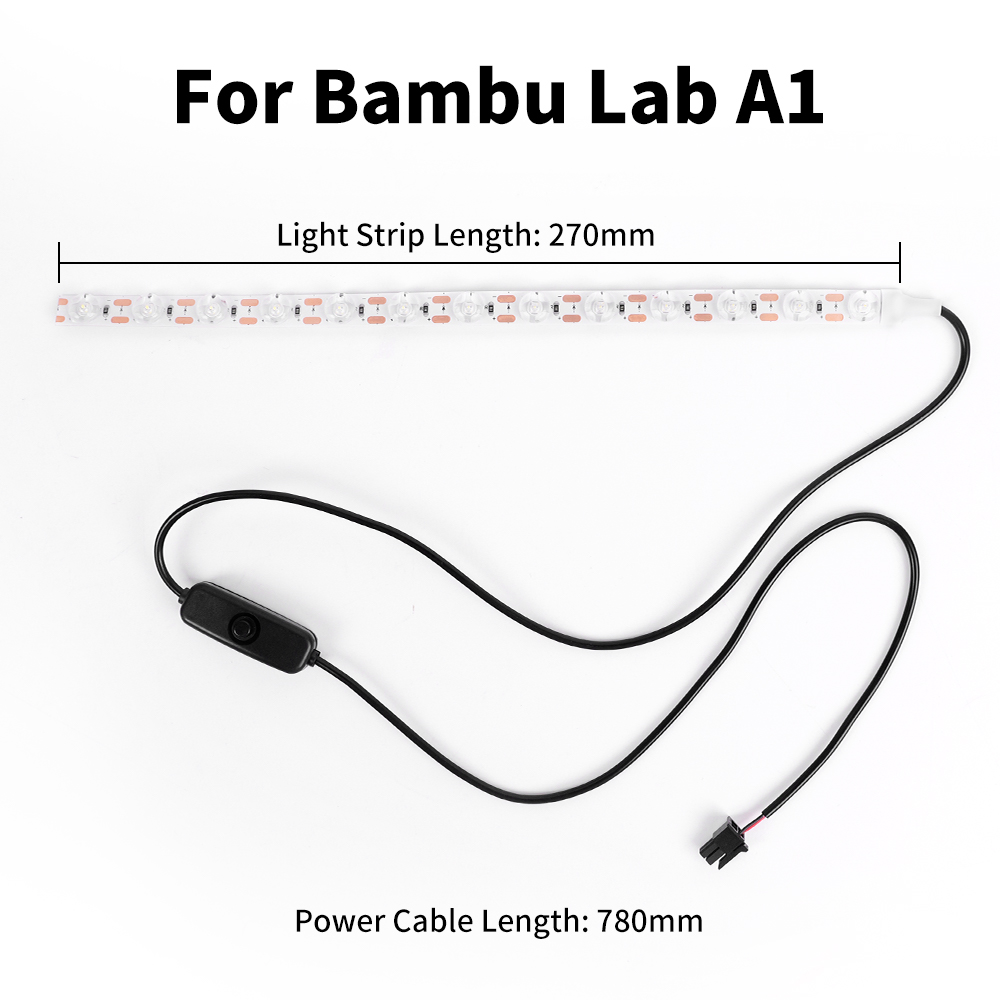 Bambu Lab A1/A1mini用アップグレードLED - Whitening Strip 3D のレビューと価格