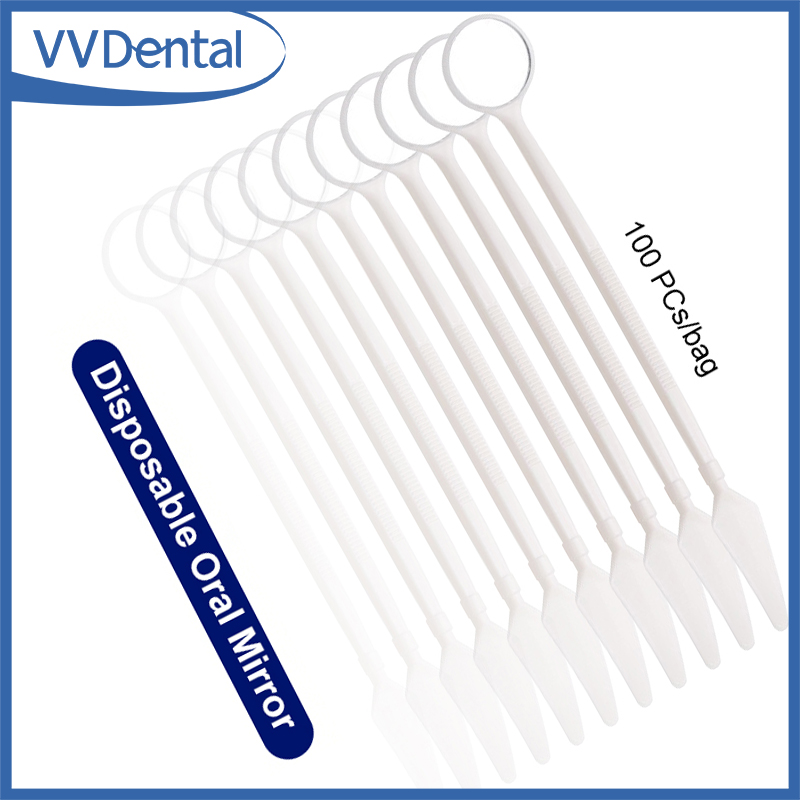 100 個プラスチック歯科口腔ミラー使い捨て口内写真ミラー歯 - Teeth Whitening For Photos のレビューと価格